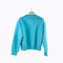 Chanel Knit Jumper Aqua Blue - Size 36