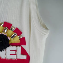 Chanel 23C Bodycon Cotton Dress White - Size 36