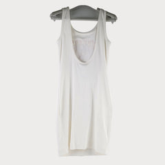 Chanel 23C Bodycon Cotton Dress White - Size 36