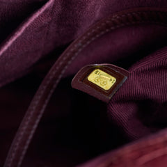 Chanel Burgundy Quilted Calfskin Mix Tote