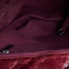 Chanel Burgundy Quilted Calfskin Mix Tote
