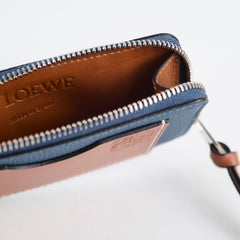 Loewe Coin Cardholder Navy/ Tan