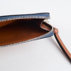 Loewe Coin Cardholder Navy/ Tan