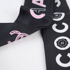 Chanel Silk CC Slim Bandeau Scarf