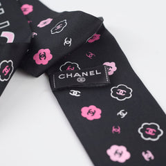 Chanel Silk CC Slim Bandeau Scarf