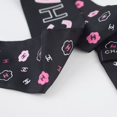Chanel Silk CC Slim Bandeau Scarf