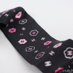 Chanel Silk CC Slim Bandeau Scarf