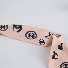 Hermes Silk Dakar Slim Scarf Pink