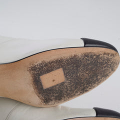 Chanel 22A Short Ankle Boots White - Size 39