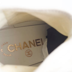 Chanel 22A Short Ankle Boots White - Size 39
