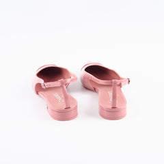 Chanel Patent Cap Toe Slingbacks Pink Size 38.5 C
