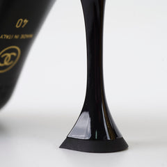 Chanel 19A Heeled Boots Croc Embossed Gold - Size 40