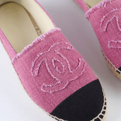 Chanel Denim CC Espadrilles Pink - Size 35