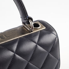 Chanel Small Trendy CC Top Handle Lambskin Navy