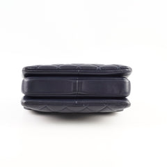 Chanel Small Trendy CC Top Handle Lambskin Navy