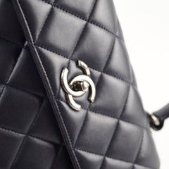 Chanel Small Trendy CC Top Handle Lambskin Navy