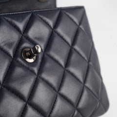 Chanel Small Trendy CC Top Handle Lambskin Navy