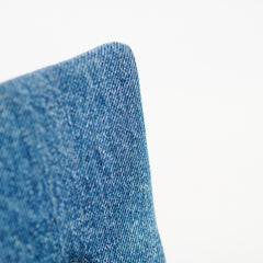 Chanel CC Quilted Denim Flap SHW Blue