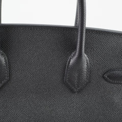 Hermes Birkin 30 Epsom PHW B Stamp Blackv
