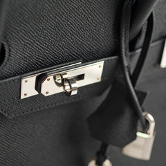 Hermes Birkin 30 Epsom PHW B Stamp Blackv