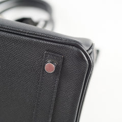 Hermes Birkin 30 Epsom PHW B Stamp Blackv
