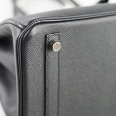 Hermes Birkin 30 Epsom PHW B Stamp Blackv
