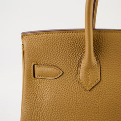 Hermes Birkn 30 Y Stamp GHW Bronze Dore