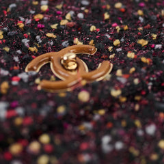 Chanel Wood Top Handle Tweed Bag