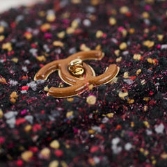 Chanel Wood Top Handle Tweed Bag