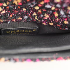 Chanel Wood Top Handle Tweed Bag