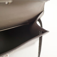 Hermes Mini Kelly Ostrich Gris Meyer B Stamp