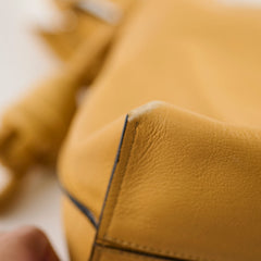 Loewe Medium Flamenco Mustard Yellow