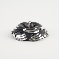 Chanel Leather Camellia Brooch