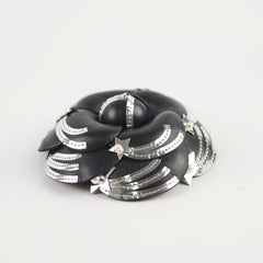Chanel Leather Camellia Brooch
