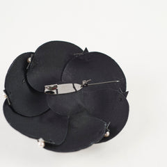 Chanel Leather Camellia Brooch