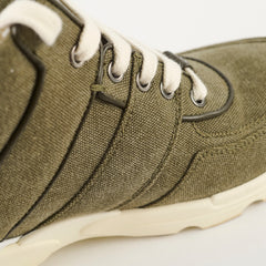 Chanel 17C Canvas Sneakers Green/White Size 37