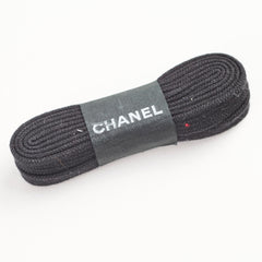 Chanel Suede/Leather Low Top Sneakers Black/Gold Size 34.5