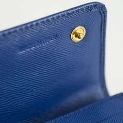 Prada Saffiano Wallet On Chain WOC Royal Blue