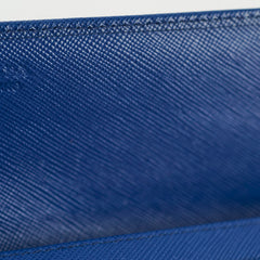 Prada Saffiano Wallet On Chain WOC Royal Blue