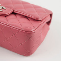 Chanel Classic Rectangle Mini Flap Lambskin Leather Pink