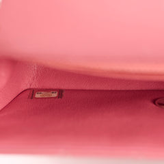 Chanel Classic Rectangle Mini Flap Lambskin Leather Pink