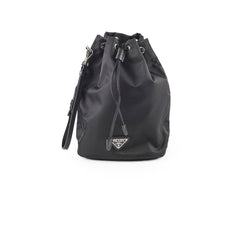 Prada Re-Nylon Drawstring Pouch Black