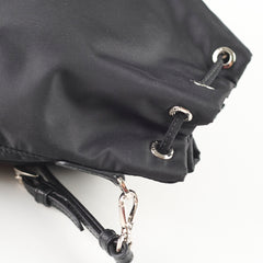Prada Re-Nylon Drawstring Pouch Black