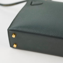 Hermes Mini Kelly Epsom Vert Mangrove K stamp Apr2025