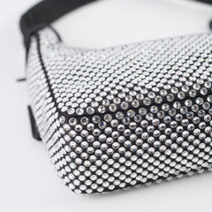 Prada Mini Re-Edition Crystals Black