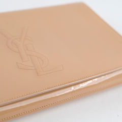 Saint Laurent Patent Beige Clutch