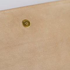 Saint Laurent Patent Beige Clutch