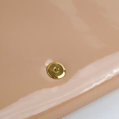 Saint Laurent Patent Beige Clutch