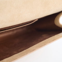 Saint Laurent Patent Beige Clutch