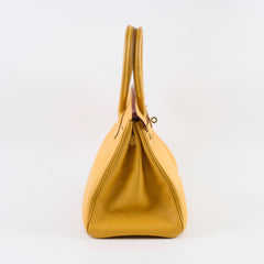 Hermes Birkin 30 Epsom Dark Yellow - D square stamp
